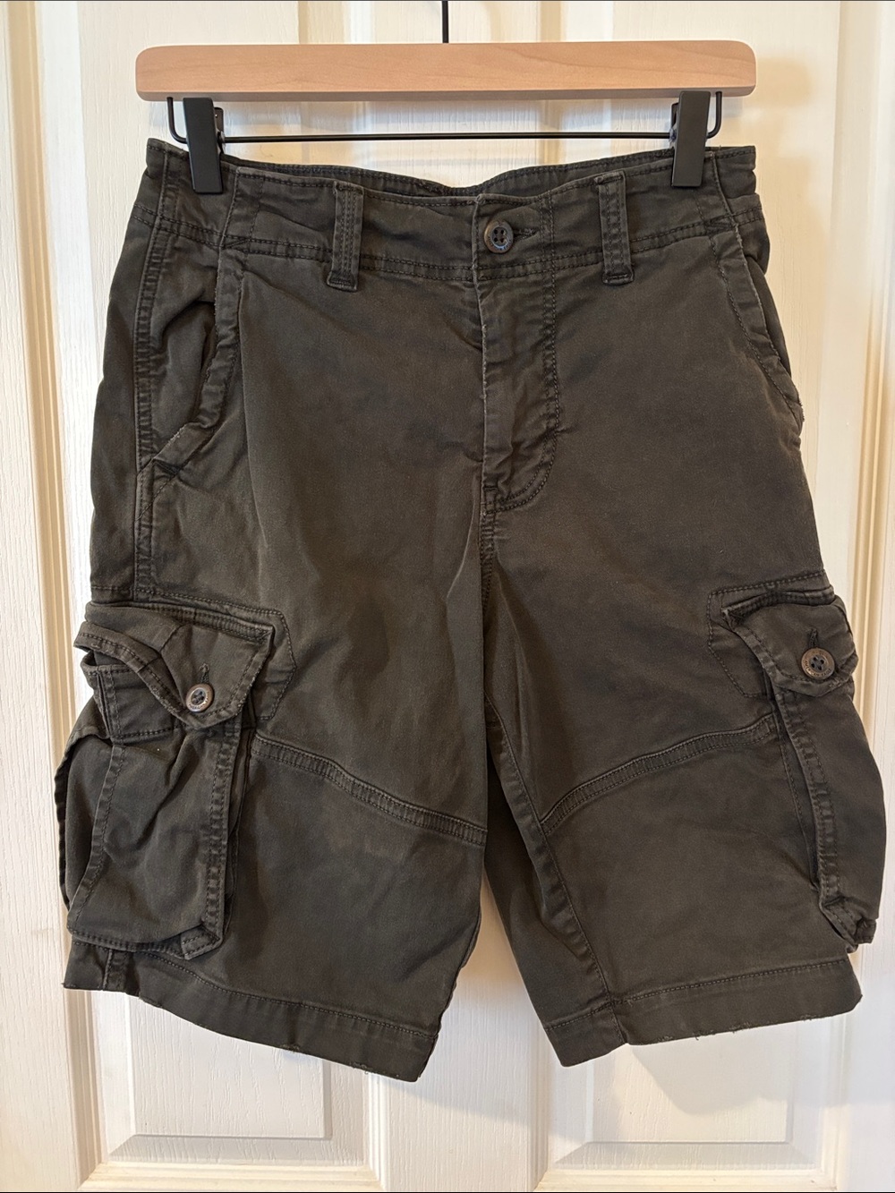 American Eagle Outfitters Men's Cargo Shorts Dark Brown Size 28